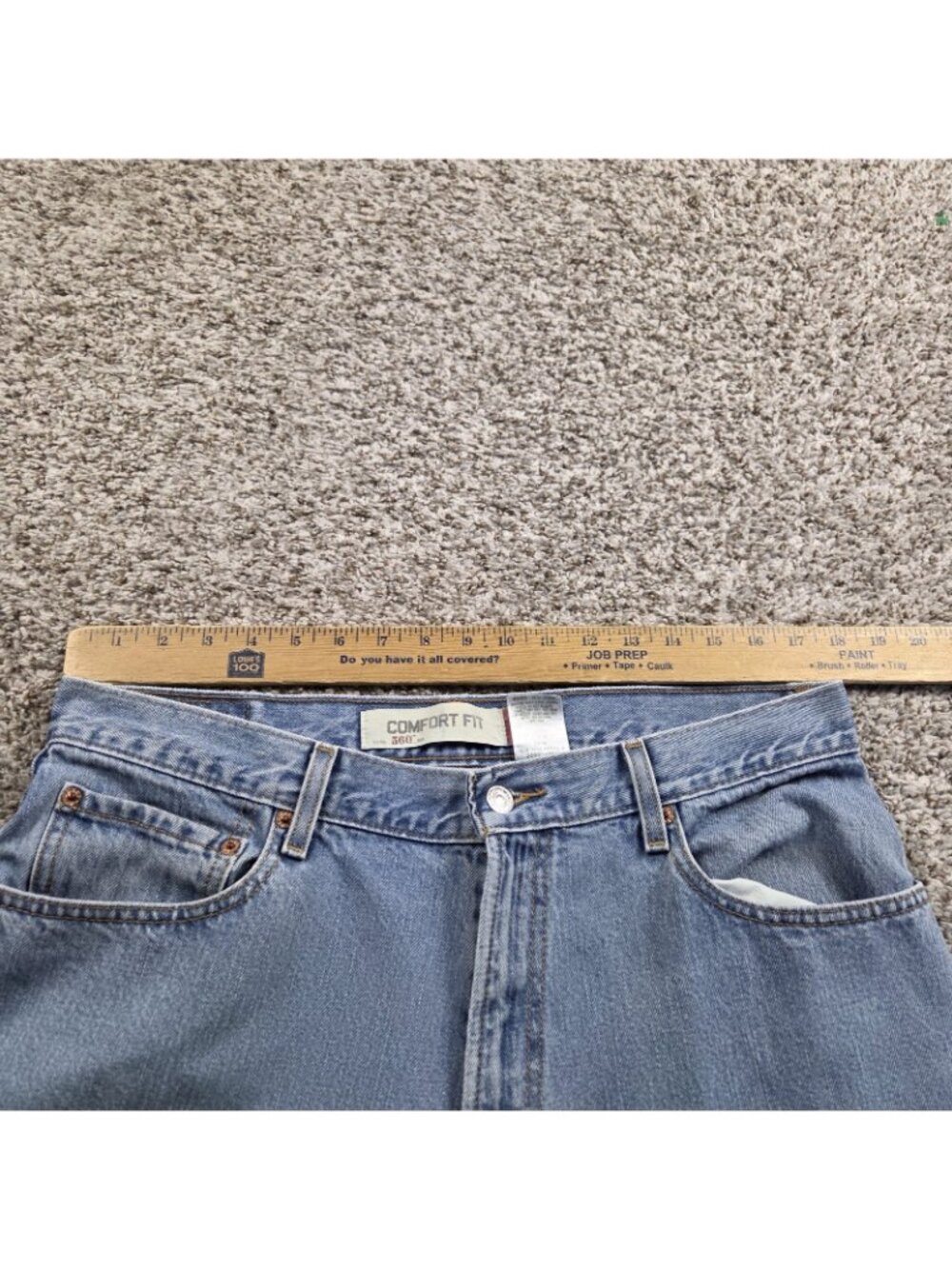 Levis 560 Jeans Mens 36x34 Medium Wash Blue Denim Comfort Fit Relaxed Tapered - Picture 3 of 8